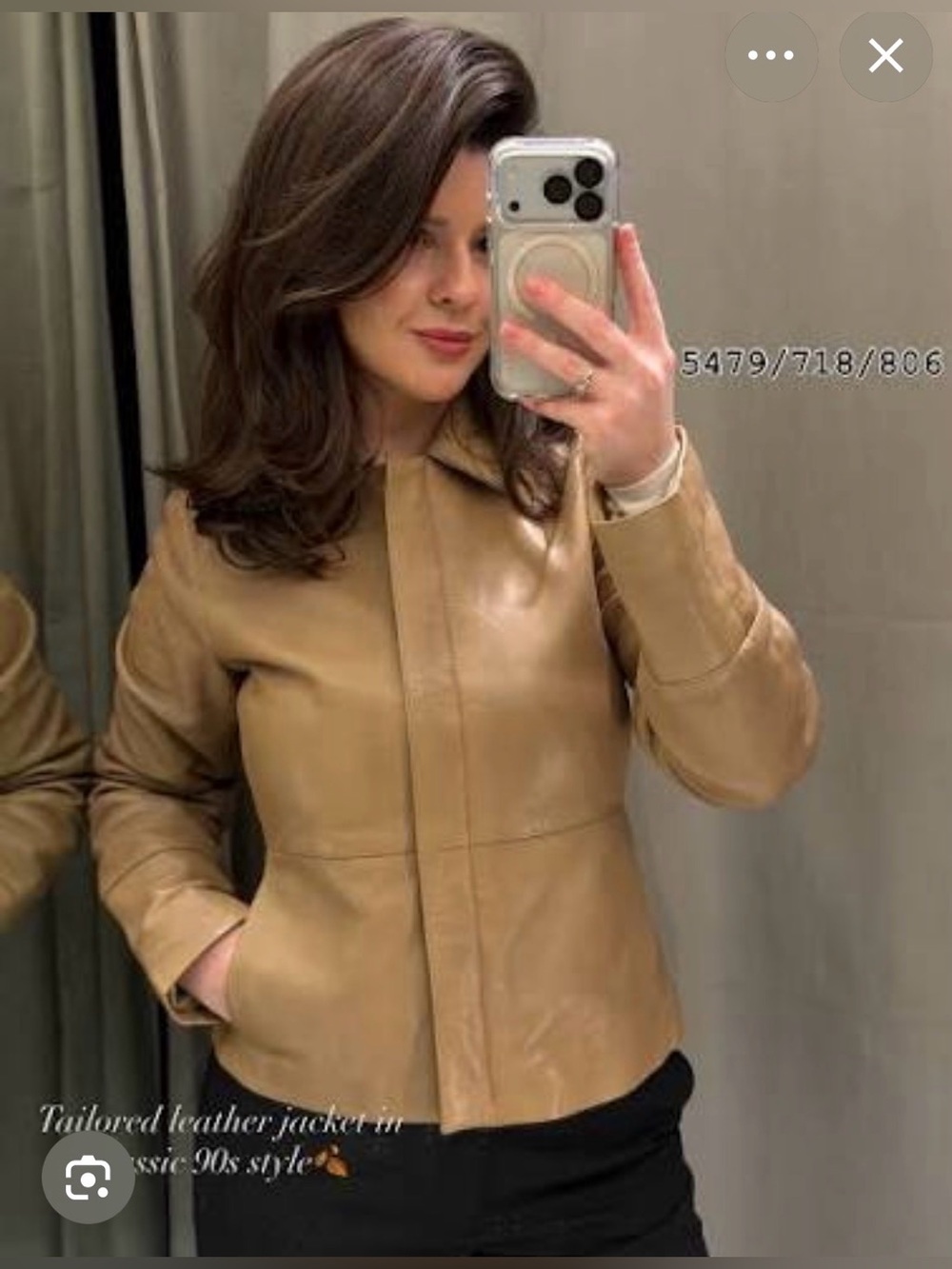 🔥🔥Zara Tailored 100% Leather Jacket